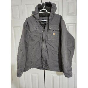 Carhartt 4xl men's sherpa lined utility jacket. Related fit washed duck